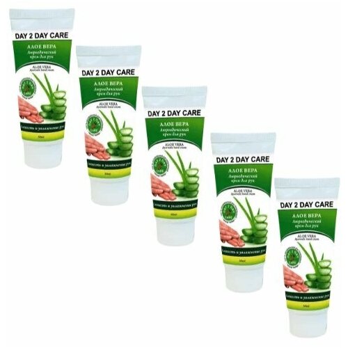 Алоэ (алое) вера аюрведический крем для рук / Дэй ту Дэй Кэр / 50 мл. - 3 шт