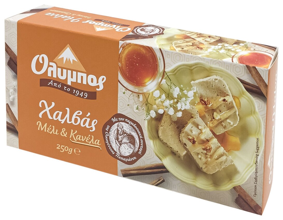 Халва кунжутная тахини с медом и корицей (греческая) Olympos (Олимпос), 250г