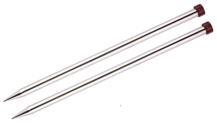 Спицы для вязания Knit Pro Nova Metal прямые 35 см - 2,75 мм (Комплект 2 шт.)