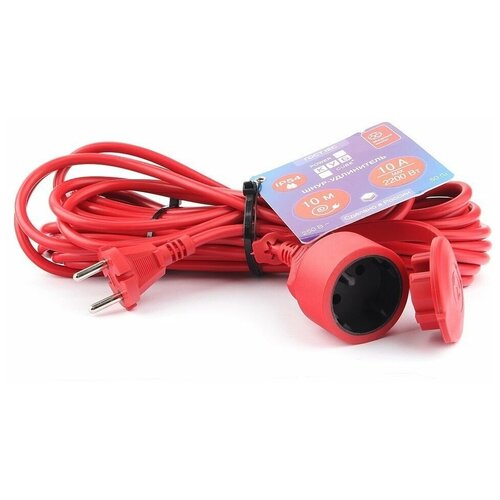 Удлинитель Power Cube PC-2-B-10(IP), 10А, 10м, пылевлагозащищенный, IP54, 1 розетка