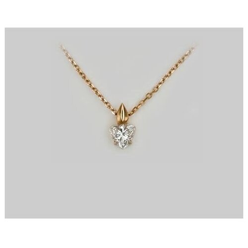 PLATINA jewelry Золотое колье с фианитами 07-0124-00-401-1110-03, размер 45
