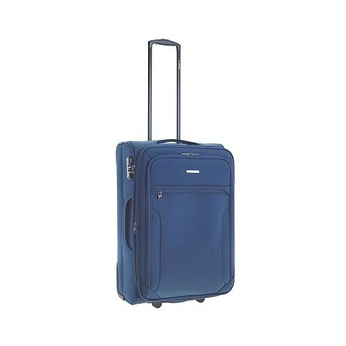 фото Чемодан bestbags, адресная бирка, жесткое дно, 62 л, размер m, синий best bags