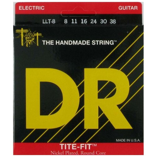 Струны для электрогитары DR String LLT-8 струны для электрогитар dr eh7 11 tite fit