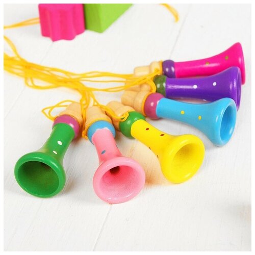 Музыкальная игрушка «Дудочка на верёвочке», цвета микс дудочка 2 шт