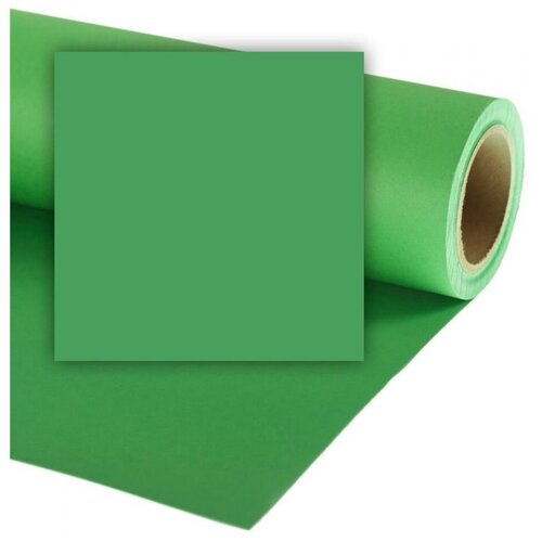 Фон Colorama Greenscreen, бумажный, 3.55 х 15 м, зеленый фон colorama 2 18x11m black ll co968