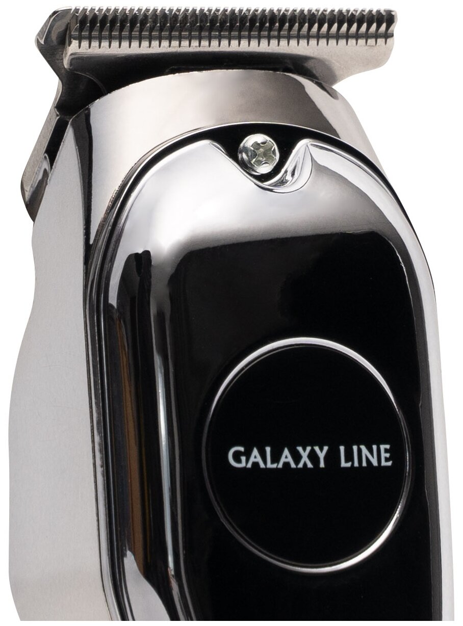 Машинка для стрижки Galaxy Line GL 4164 серебристый (насадок в компл:3шт) - фотография № 2