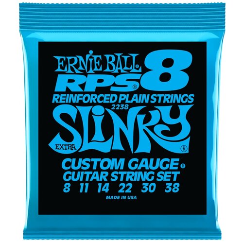 фото Ernie ball 2238 rps nickel wound slinky extra 8-38 струны для электрогитары