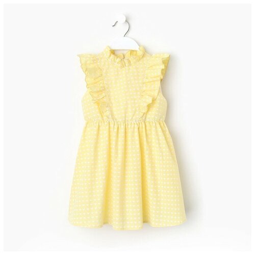 Платье с крылышками KAFTAN 9512384 для девочки, цвет жёлтый, размер 32 (110-116 см)