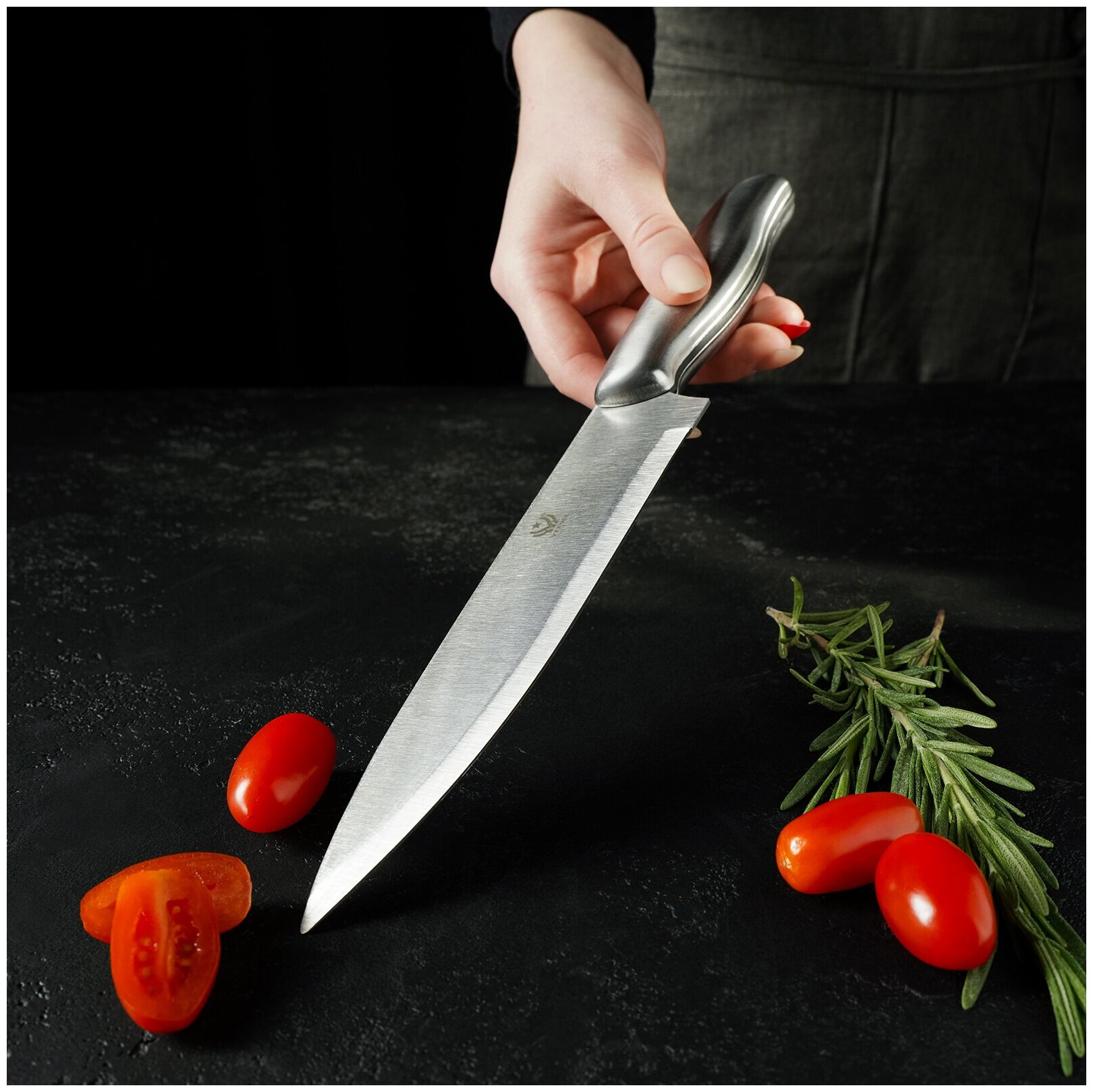Нож кухонный «Металлик», лезвие 17,5 см - фотография № 4