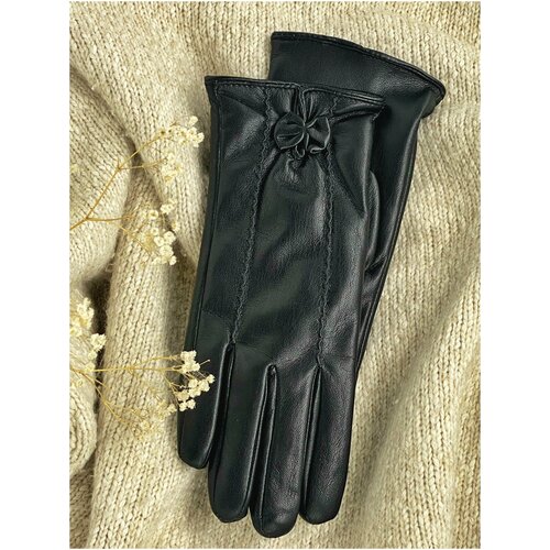 фото Перчатки женские кожаные зимние нет бренда