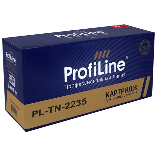 Картридж ProfiLine PL-TN-2235, 1200 стр, черный драм картридж pl dr 2275 для принтеров brother hl 2132 2132r 2135w 2220 2230 2240 2242d 2250 2270dw 2280dw mfc 7360 7360n 7460dn 7860dw dcp 7057 7057r 7060d 7060dr 7065dn 7070d fax 2840 2845r 2940 12000 копий profiline