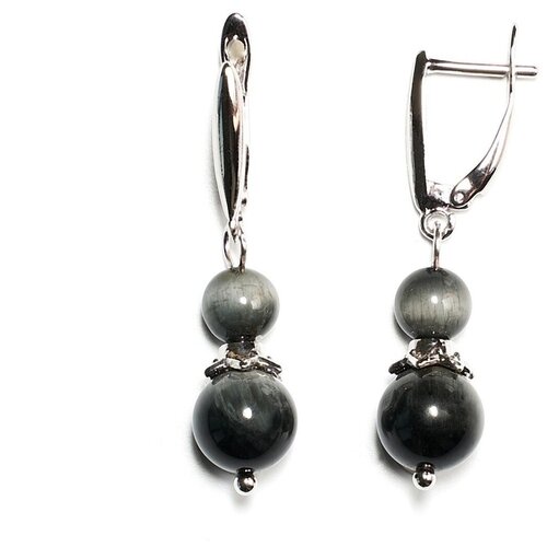 Серьги из кошачьего глаза 