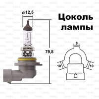 PHILIPS Лампа головного света (Premium) HB4 (9006)12V 55W Блистер 1 шт. 9006PRB1