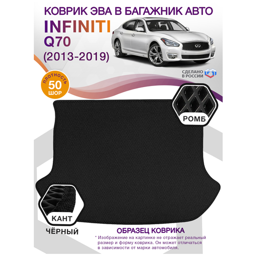 Коврик ЭВА в багажник Infiniti Q70 1, седан / Инфинити Q70, 2013 - 2019; ЕВА / EVA