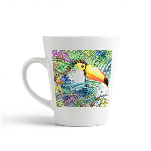 фото Кружка-латте coolpodarok "джунгли. тукан"