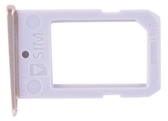 SIM-лоток (сим держатель) для Samsung Galaxy S6 Edge G925 Белый