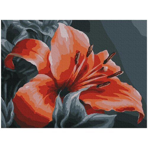 фото Набор для раскрашивания по номерам molly kk0669 оранжевая лилия