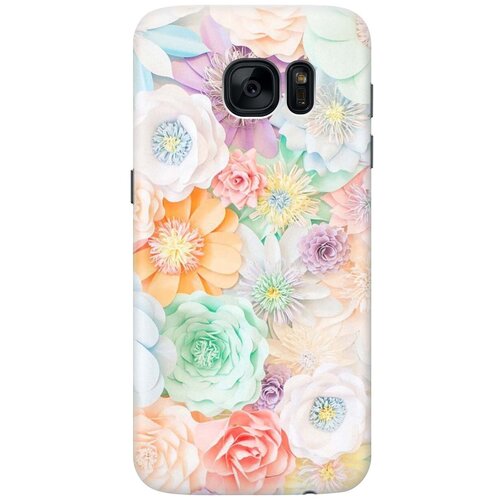 GOSSO Ультратонкий силиконовый чехол-накладка для Samsung Galaxy S7 с принтом Цветочное многообразие gosso ультратонкий силиконовый чехол накладка для honor 8c с принтом цветочное многообразие