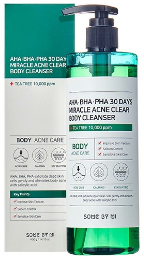 SOME BY MI AHA·BHA·PHA 30 DAYS MIRACLE ACNE CLEAR BODY CLEANSER Очищающий гель для тела с кислотами