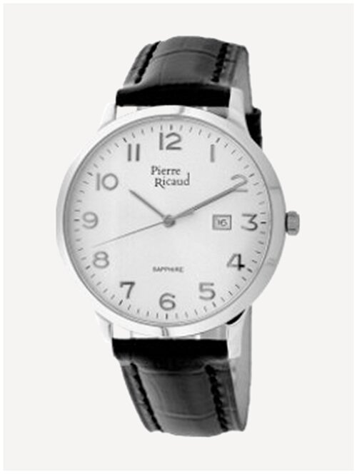 Наручные часы Pierre Ricaud Strap, черный, серебряный