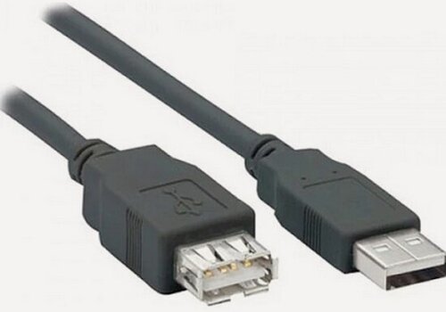 Изображение товара Кабель-удлинитель Filum USB 2.0, USB-A(M)-USB-A(F), серый, 1.8 м.