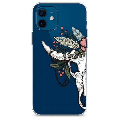 фото Силиконовый чехол "череп 45" на apple iphone 12 mini / айфон 12 мини case place