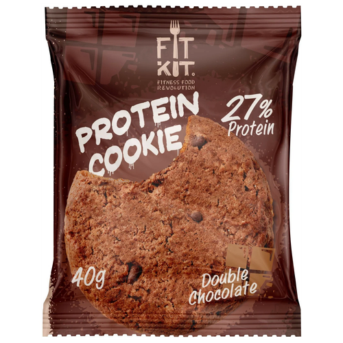 Fit Kit Protein Cookie 40 гр (Двойной шоколад)