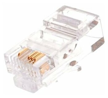 Коннектор NIKOMAX RJ458P4C под витую пару плоский ввод 100шт NMC-RJ84FZ06UD1-100 899₽