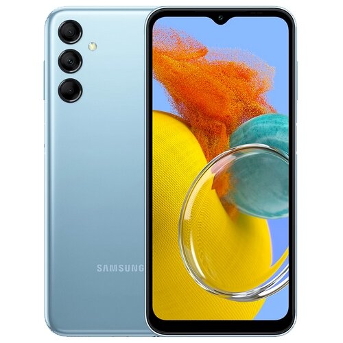 Смартфон Samsung Galaxy M14 4/64 ГБ, Dual nano SIM, голубой