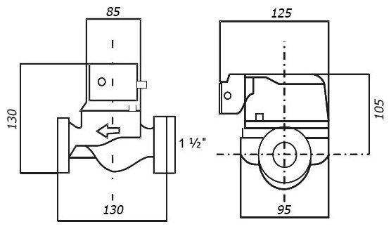 Pumpman GRS25/4-130 циркуляционный насос