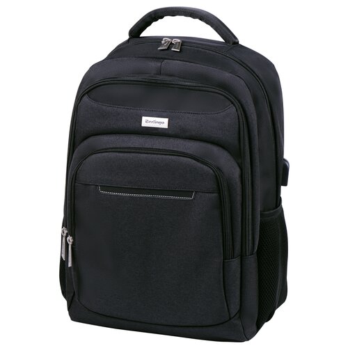 Городской рюкзак Berlingo City Strict, black рюкзак devente 29 23 13см с1 м отд 1 карм синий с отделкой из иск кожи 7032845