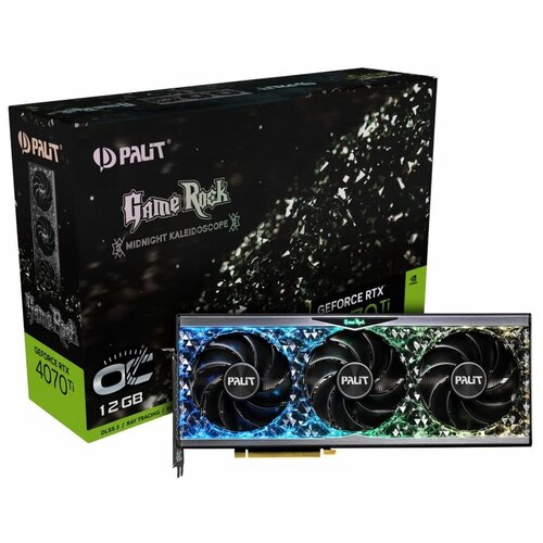 Видеокарта Palit RTX4070Ti GAMEROCK OC 12GB GDDR6X 192bit 3-DP HDMI RTL