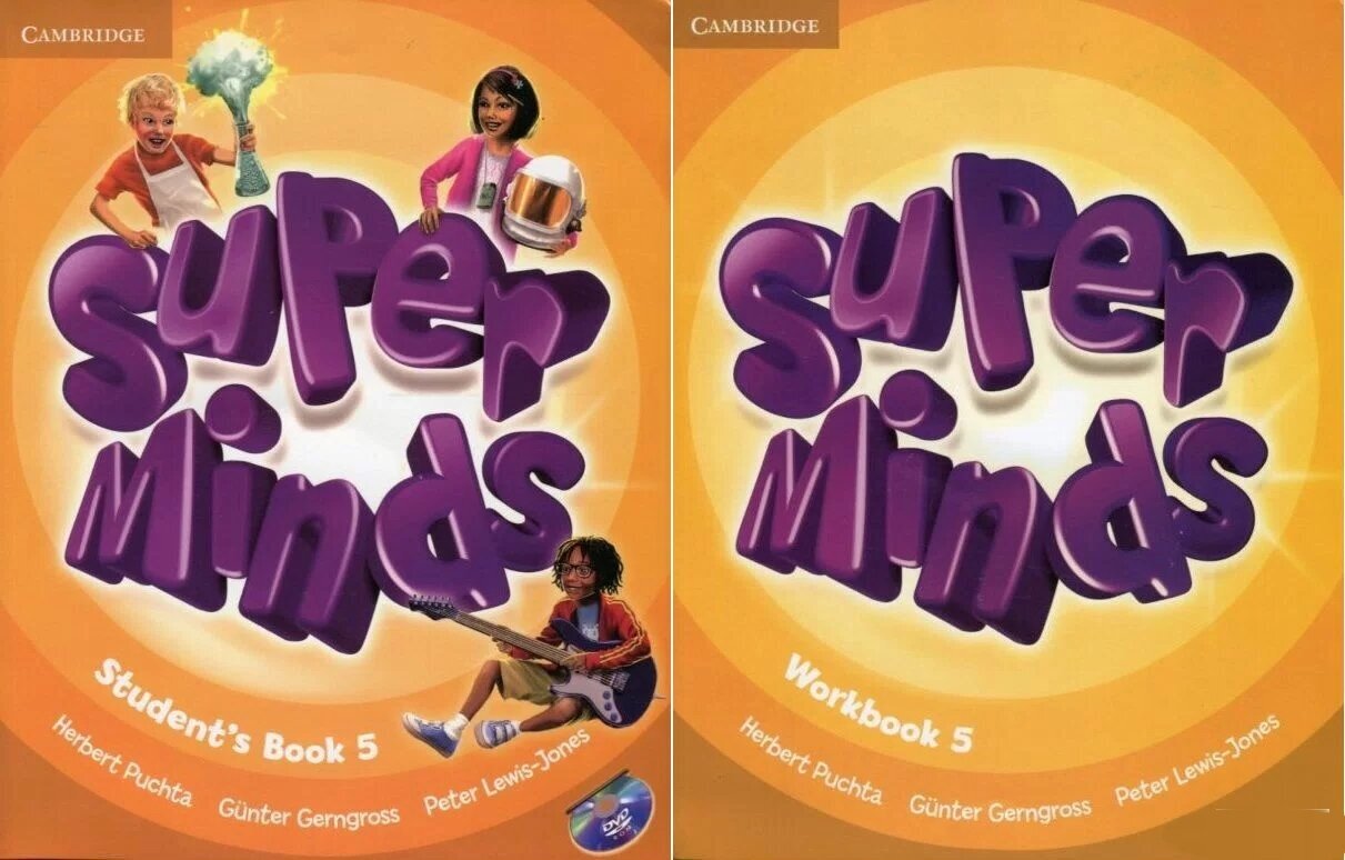 Super Minds 5 Students book + WorkBook + CD (first edition)