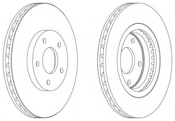 DDF1589 FERODO Диск тормозной Qashqai X-Trail