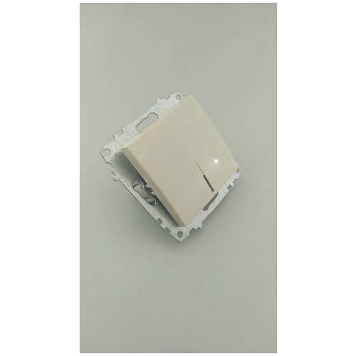 201 ZENA EL-BI КREM Выкл 1 кл. с подсв. крем механизм