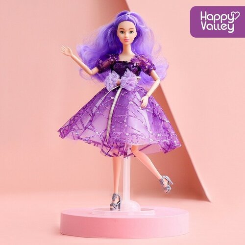 Happy Valley Кукла-модель шарнирная «Нежные мечты» с аксессуарами, фиолетовые волосы