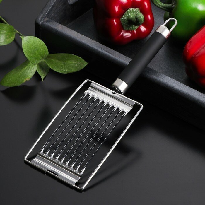 фото Яйцерезка Доляна Venus, нержавеющая сталь, цвет чёрный