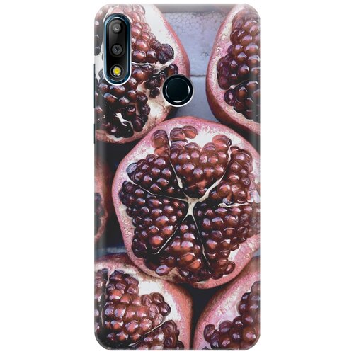 фото Силиконовый чехол на asus zenfone max pro (m2) zb631kl / асус зенфон макс про м2 с принтом "гранаты" gosso