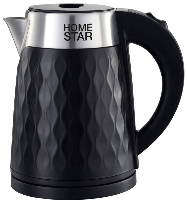Чайник Homestar HS-1021 (1,7 л) черный, двойной корпус (102759)