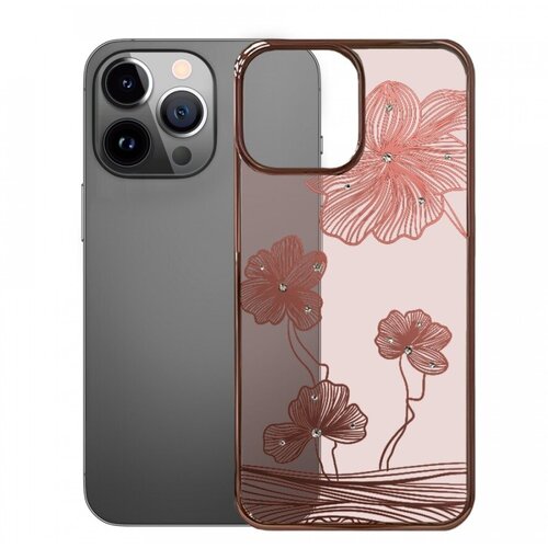 Чехол-накладка Devia Crystal Flora Series Case для iPhone 13 Pro Max (Цвет: Rose Gold) чехол накладка devia crystal flora series case для iphone 13 цвет navy blue