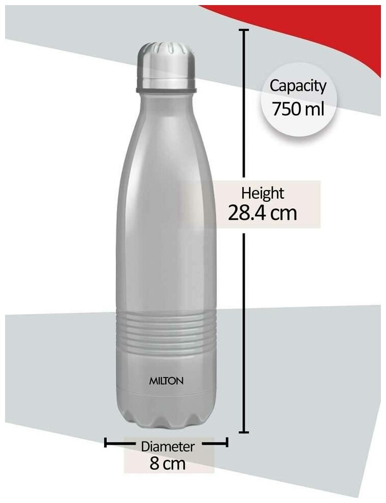 Термобутылка для воды, Milton, DUO DLX 750, 0,75л, MB71407-BR - фотография № 5