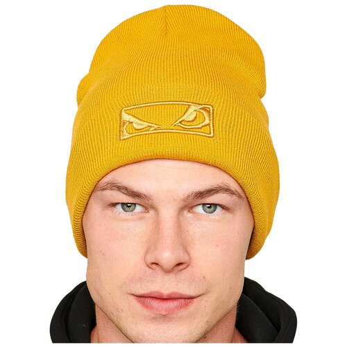 фото Шапка bad boy, размер one size, горчичный
