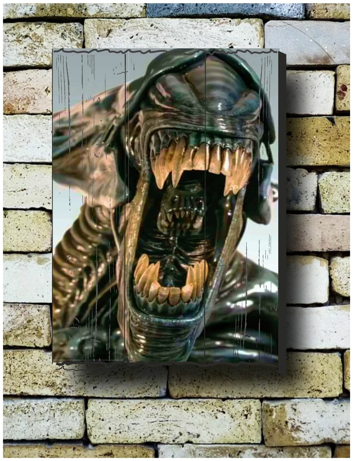 Картина на досках 'Чужой ' 30/40 см