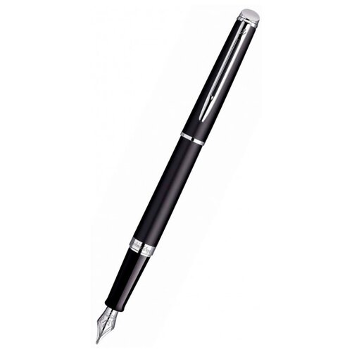 Ручка перьевая Waterman Hemisphere (CWS0920810) Matte Black CT F сталь нержавеющая подар. кор.