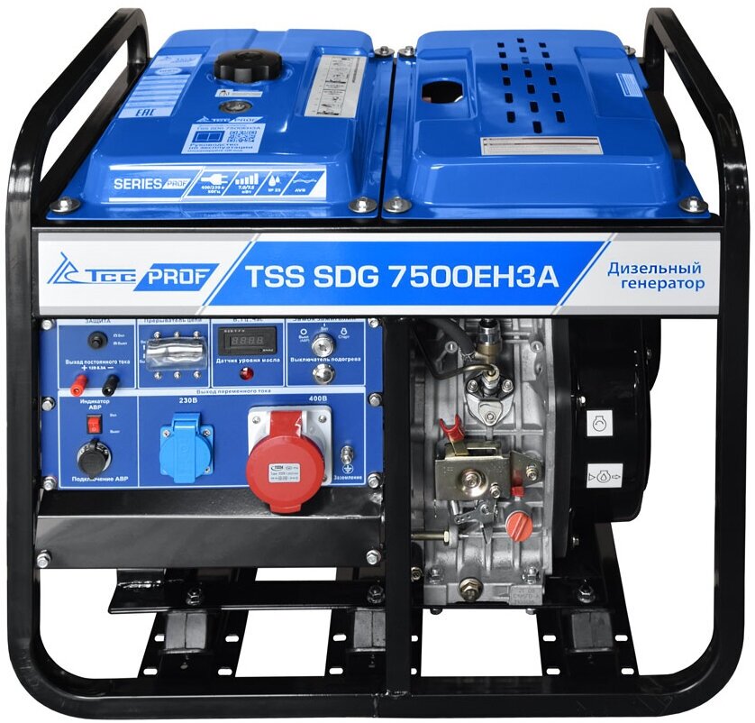 Дизель генератор TSS SDG 7500EH3A - фотография № 7