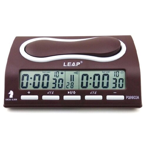 Шахматные часы, электронные, LEAP FIDE, PQ9903A, 11 х 20 х 5.5 см, 2 АА