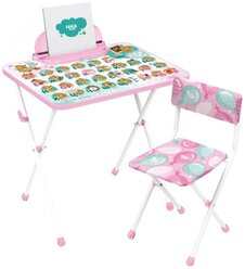 Комплект детской мебели НИКА КП2/3М с медвежатами, цвет каркаса белый