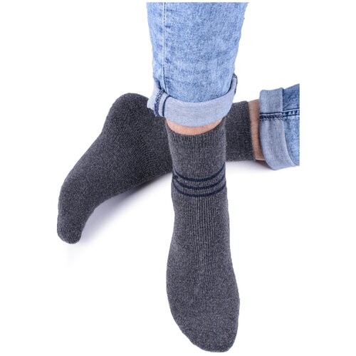 фото Мужские носки bombacho, 1 пара, классические, размер 41-47, серый