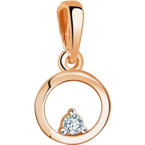 фото Подвеска diamant online, золото, 585 проба, фианит