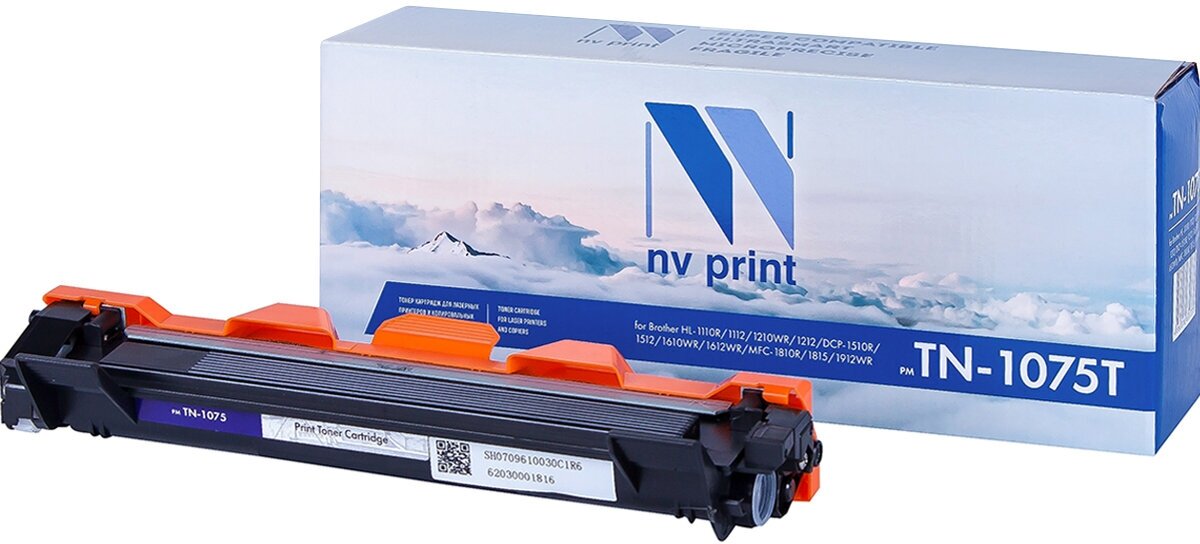Картридж NV Print совместимый TN-1075T для Brother DCP-1510/1512/1610WR/1612WR/HL-1110/1112/1210WR/1212WR/MFC-1810/1815/1910/1912WR {44714}